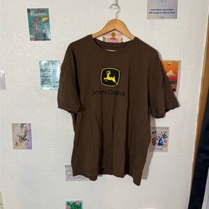 John Deere Logo Brown Shirt